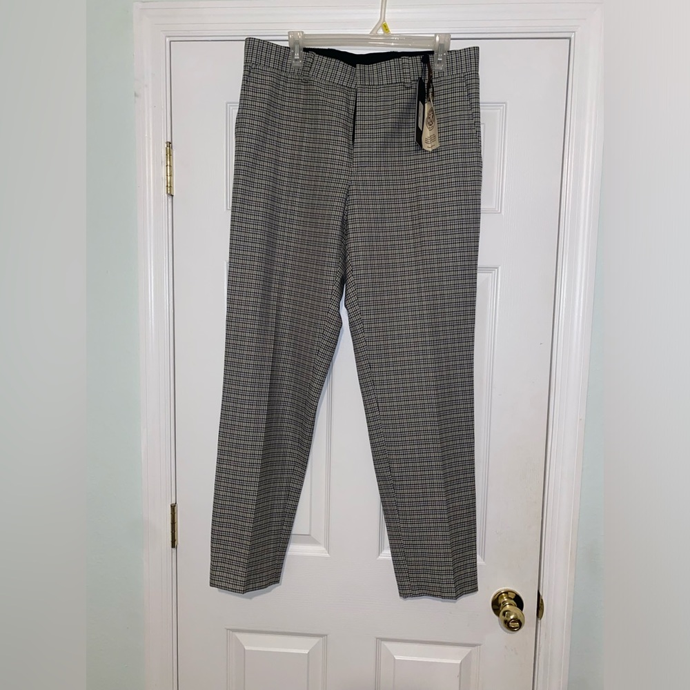 Never Worn Rag & Bone Green Houndstooth Trousers